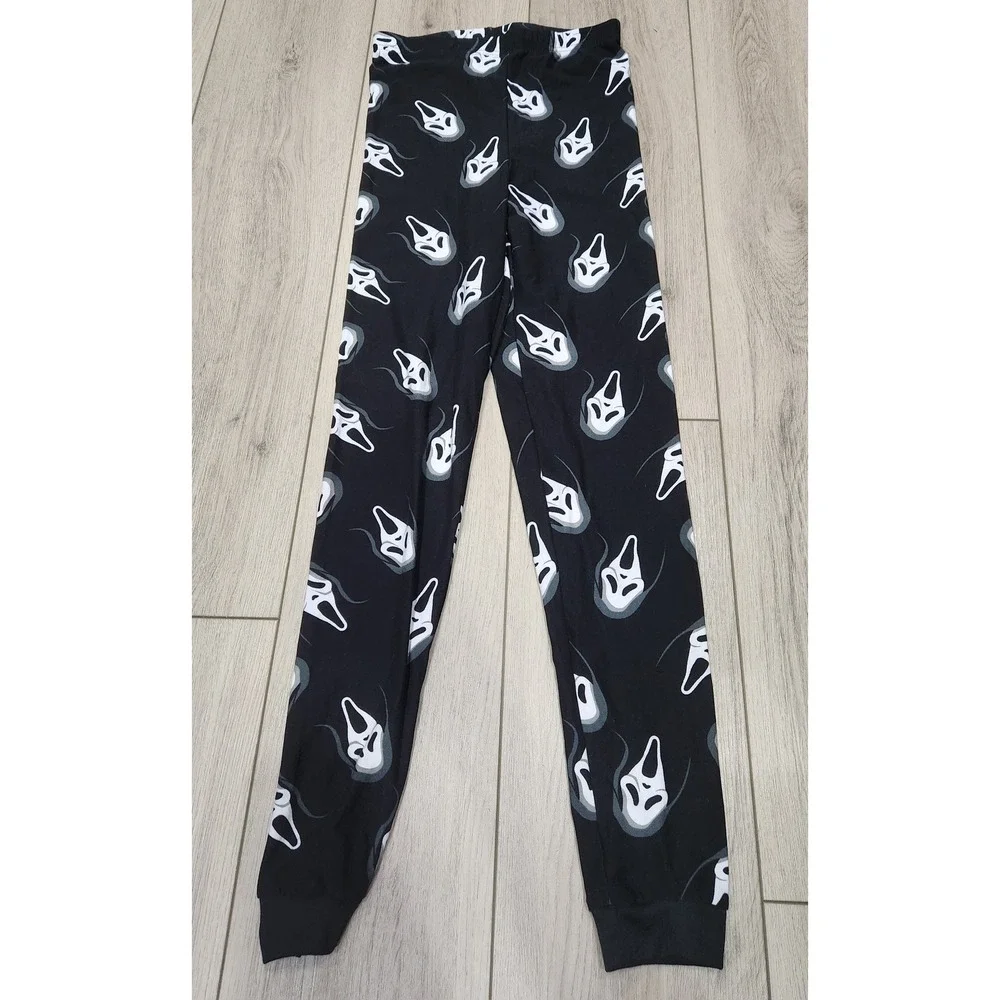 Ghost Face Kids Pajama Set XL Scream Halloween Black Long Sleeve Horror Movie